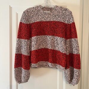 La Ligne Red and White Striped Sweater
